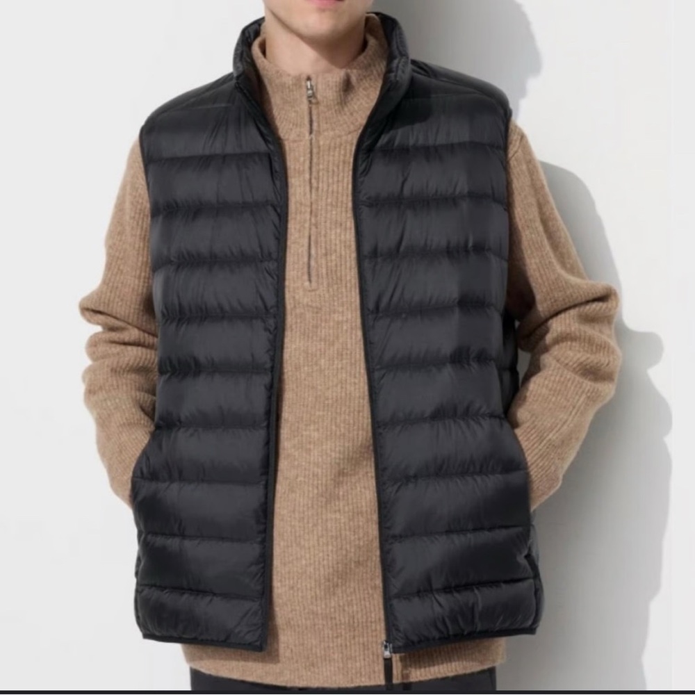 UNIQLO Ultra Light Down Vest in Black, size XL (Men’s)